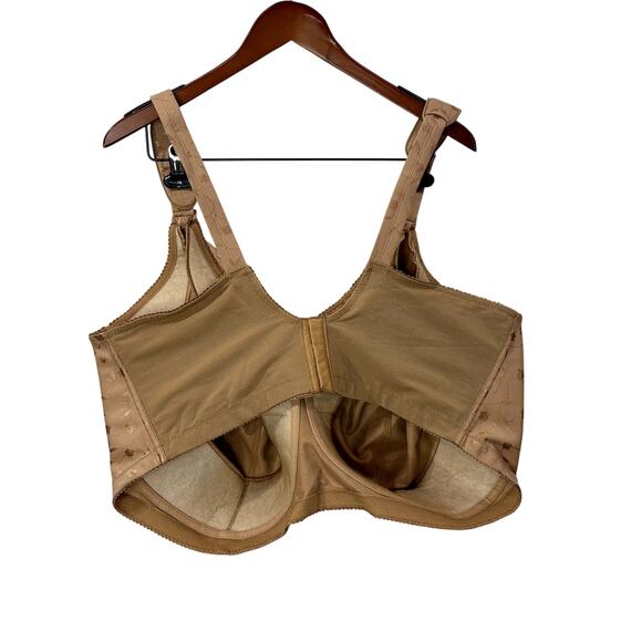 Elila Size 52L Full Coverage Bra NEW Sidney Jacquard Wireless Softcup 1305 Mocha - Picture 3 of 11